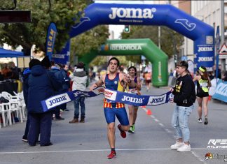 La Unió Atlètica Barberà al Campionat d’Espanya Oriol López guanyant el Campionat d'Espanya de marxa
