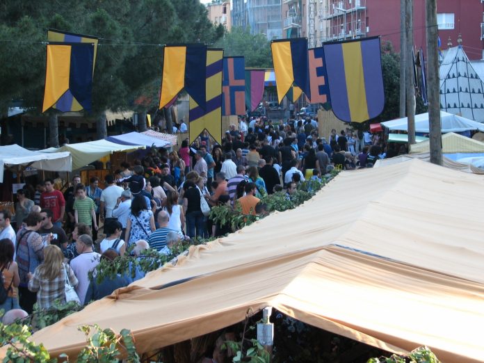 vista general mercat medieval